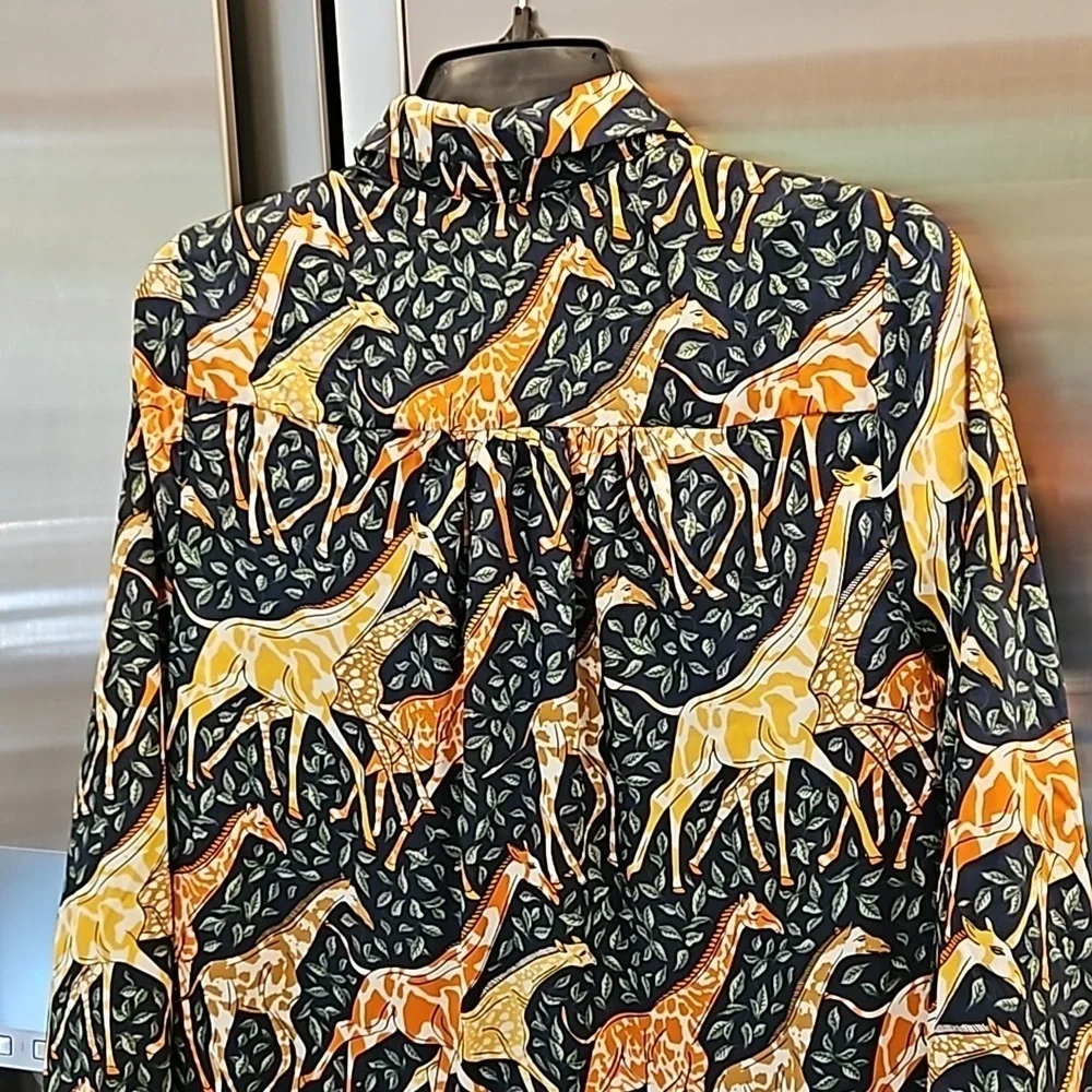 💕J.CREW💕 Shirtdress ~ Giraffes Print XXS NWOT